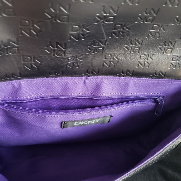 DKNY Black Leather Shoulder Bag - Picture 6 of 13